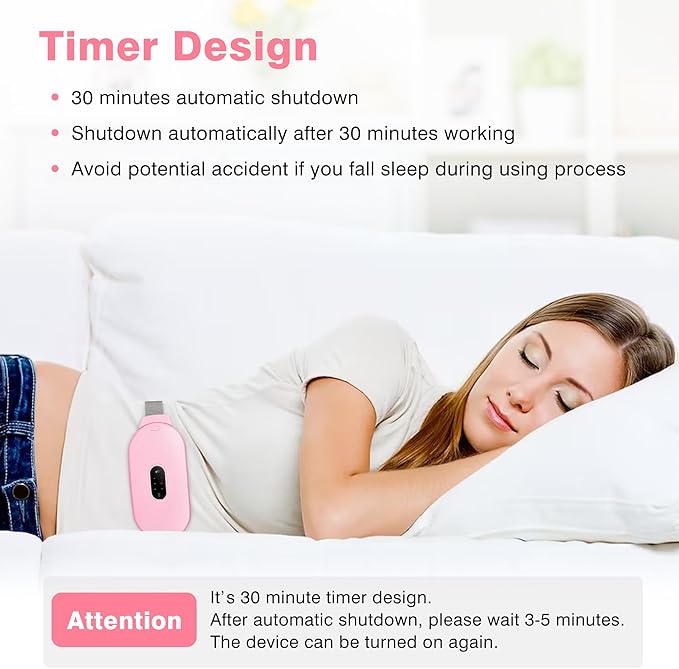 Heating Pad women Period Pain Cramp Relief Belt -Portable Menstrual Heating “Portable Period Relief Heating Pad Belt for Women”