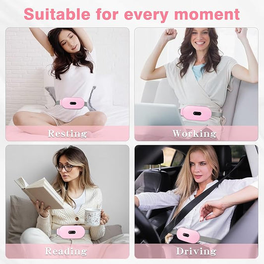 Heating Pad women Period Pain Cramp Relief Belt -Portable Menstrual Heating “Portable Period Relief Heating Pad Belt for Women”