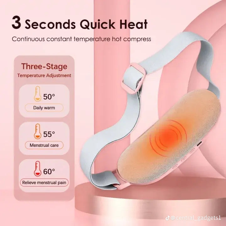 Heating Pad women Period Pain Cramp Relief Belt -Portable Menstrual Heating “Portable Period Relief Heating Pad Belt for Women”